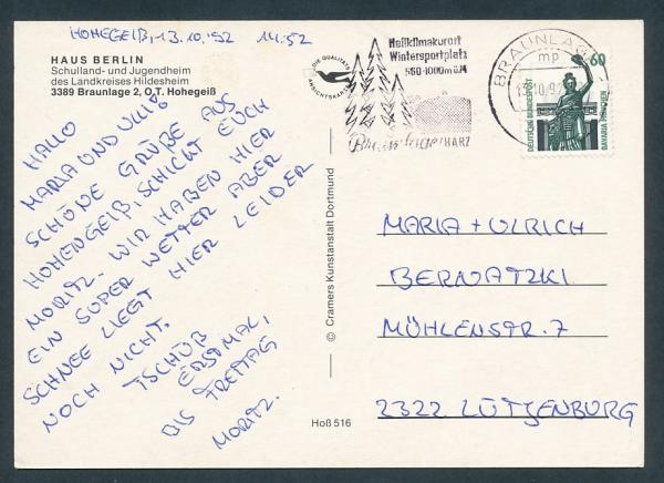 Braunslage Hohegeiß im Oberharz 38700